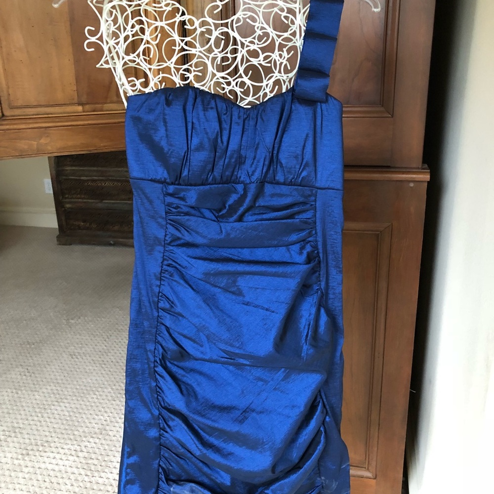 Blue cocktail dress